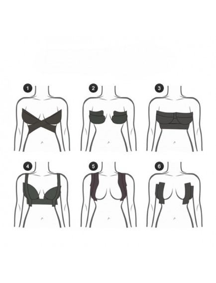 Siyah Renk Göğüs Dikleştirici Bant