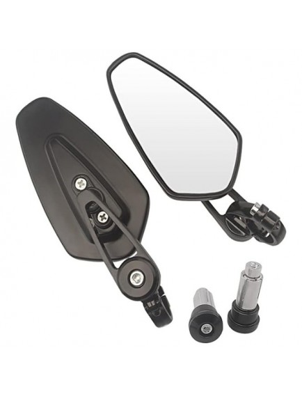 Motosiklet Gidon Aynası Siyah Tak Kullan