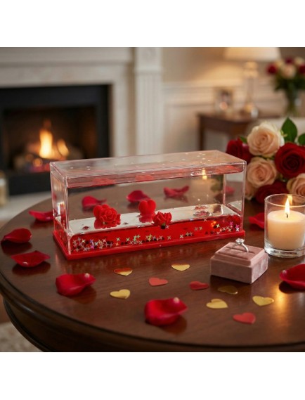 Batmayan Kalpli Güllü Akvaryum Hediyelik