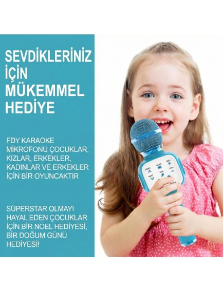 Eğlenceli Karaoke Mikrofonu - Çocuklar İçin