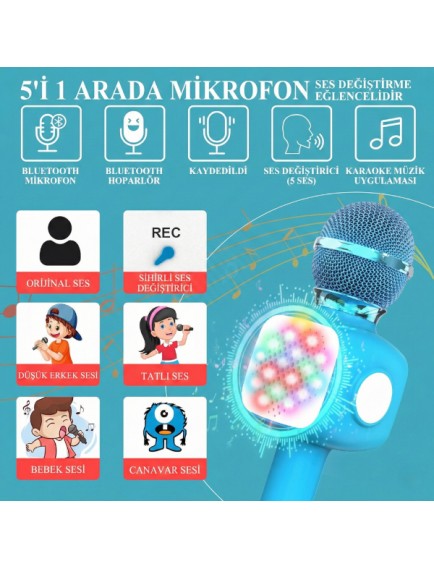 Eğlenceli Karaoke Mikrofonu - Çocuklar İçin