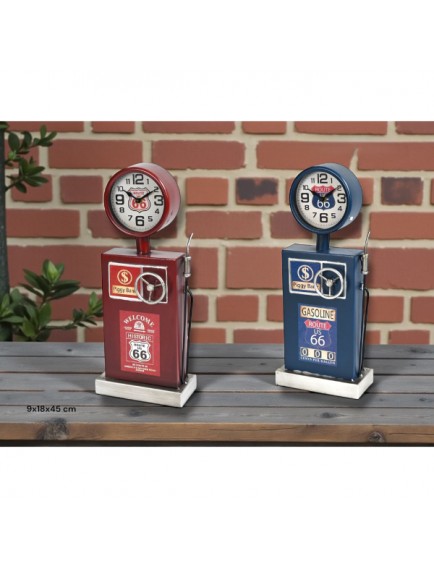 Klasik Benzinlik Tasarımlı Masaüstü Saat