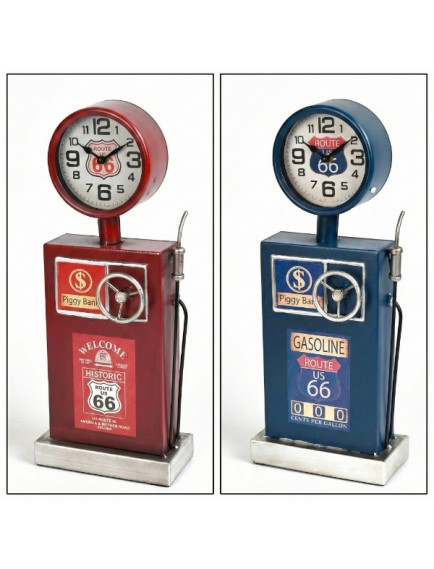 Klasik Benzinlik Tasarımlı Masaüstü Saat