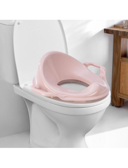 Pembe Kulplu Çocuk Klozet Adaptörü