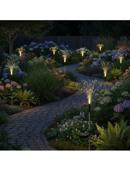 2 Adet Saçak Model Sensörlü Solar Bahçe Lambası