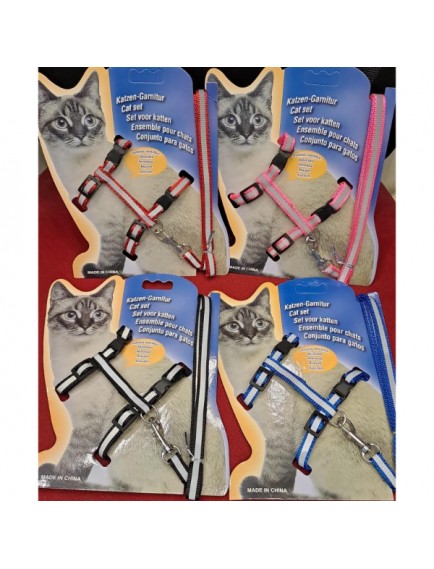 Reflektörlü Kedi Gezdirme Tasması