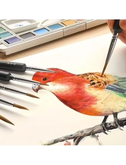 10 Adet Hobi ve Araba İnce Detay Rötuş Fırça Seti