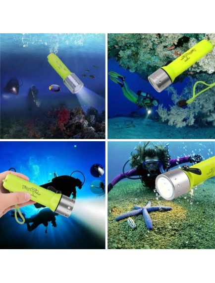 Süper Parlak LED Su Altı Dalış Feneri