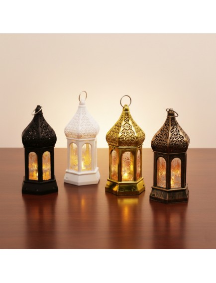 Ramazan Temalı Büyük Altıgen Kapalı Kubbe LED Lamba