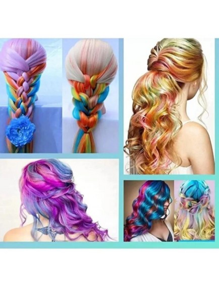 6'lı Geçici Saç Tebeşiri Seti