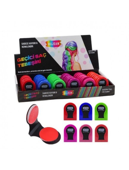 6'lı Geçici Saç Tebeşiri Seti