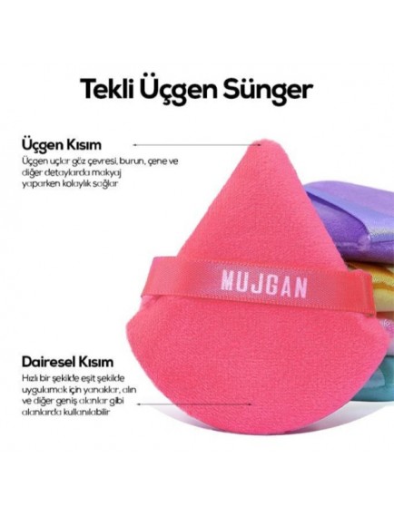 Üçgen Makyaj Süngeri Puf