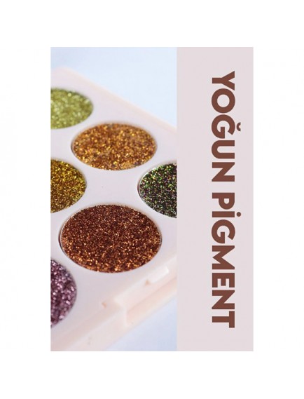 9 Renk Glitter Diamond Far Paleti - 2'li Set