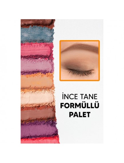 15 Renkli Sedefli Mat Far Paleti - 2'li Set