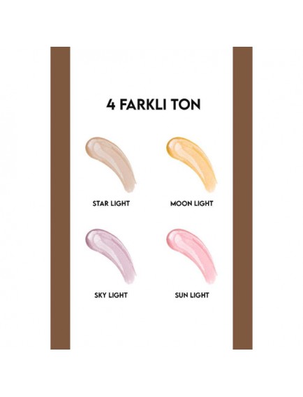 4'lü Likit Highlighter Aydınlatıcı Seti