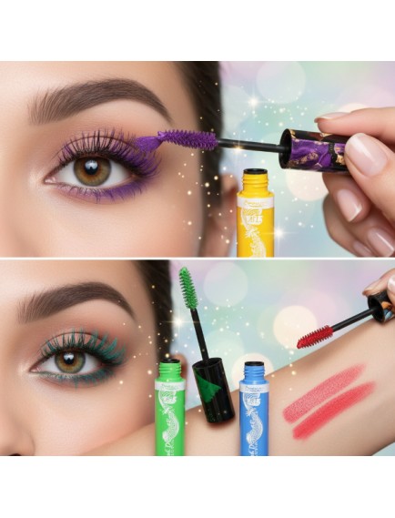 6'lı Renkli Maskara Seti