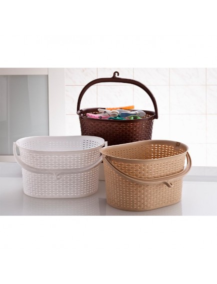 Hasır Görünümlü Mandal Sepeti