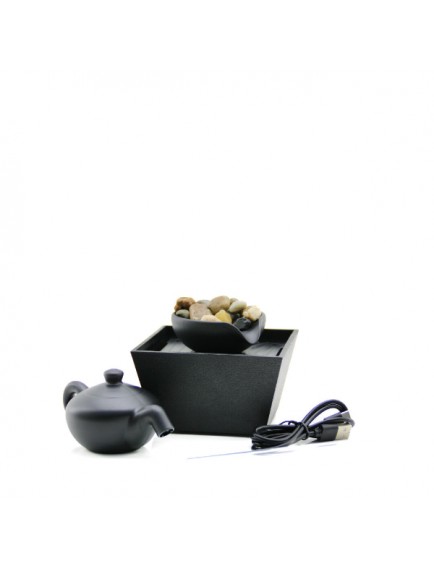 LED Demlik Tasarımlı Şelale Süs Havuzu