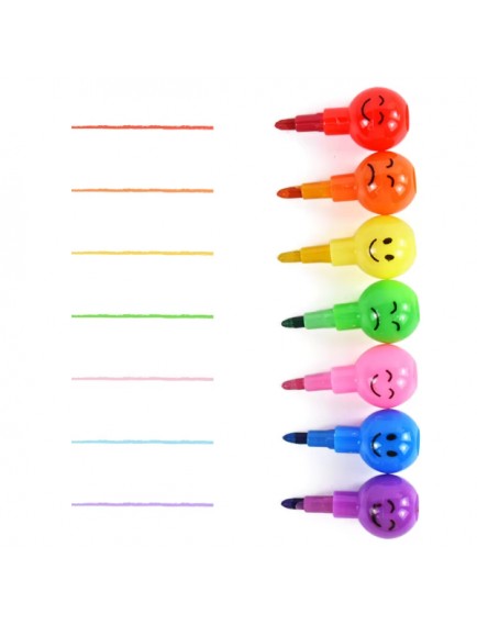 4'lü Emojili Yumurtlayan Boya Kalemi Seti