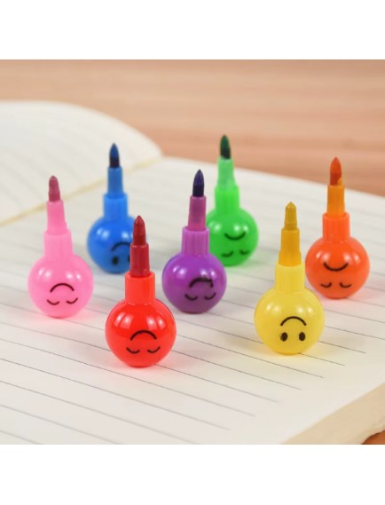 4'lü Emojili Yumurtlayan Boya Kalemi Seti