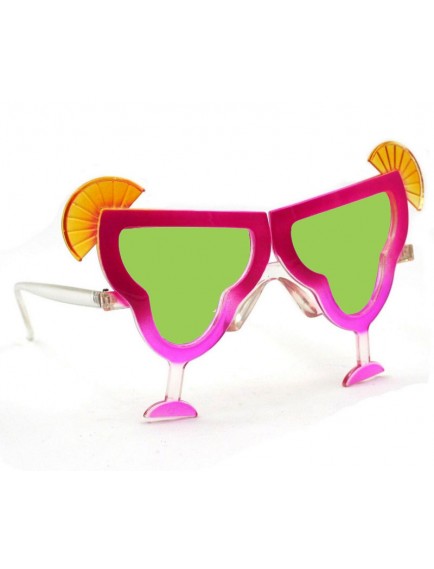 Pembe Margarita Bardak Şeklinde Parti Gözlüğü