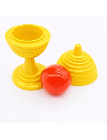 Sarı Renk Sihirli Kupa Top Kaybetme Oyunu 7 cm